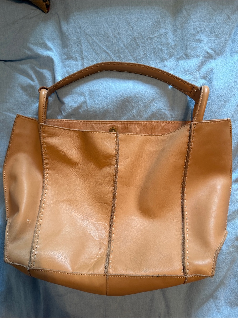 The Sak Tan Leather Tote Bag